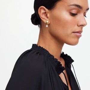 [NWT] Madewell Freshwater Pearl Crop Statement Earrings